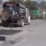 Reparó Servicios Públicos pavimento de la calle Nardos en Villa Florida Sector B