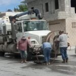 Trabaja unidad Vactor en desazolve de Villas de La Joya