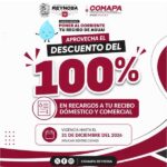 Invita COMAPA a aprovechar el 100% de descuento en recargos por adeudo