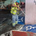 Lavó Servicios Públicos rampas y pasos peatonales del bulevar Hidalgo