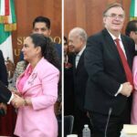 Trayectoria positiva con crecimiento económico y justicia social, señala senadora Olga Sosa en comparecencia de Marcelo Ebrard