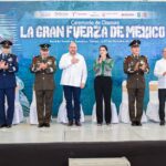 Clausura Secretario General de Gobierno exposición militar La Gran Fuerza de México en Tampico