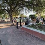Realizó Servicios Públicos limpieza integral en plaza de Fuentes Coloniales