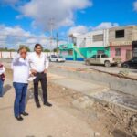 Supervisó Alcalde Carlos Peña Ortiz construcción de Canal Pluvial en Villas de Diamante
