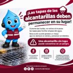 Llama COMAPA a ciudadanía a no retirar tapas de alcantarillas