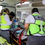 Trasladan en aeronave médica a paciente a unidad de quemados del hospital general de Victoria